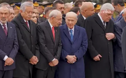 Anıtkabir’de 29 Ekim töreni: Kılıçdaroğlu ve Bahçeli uzun süre sohbet etti
